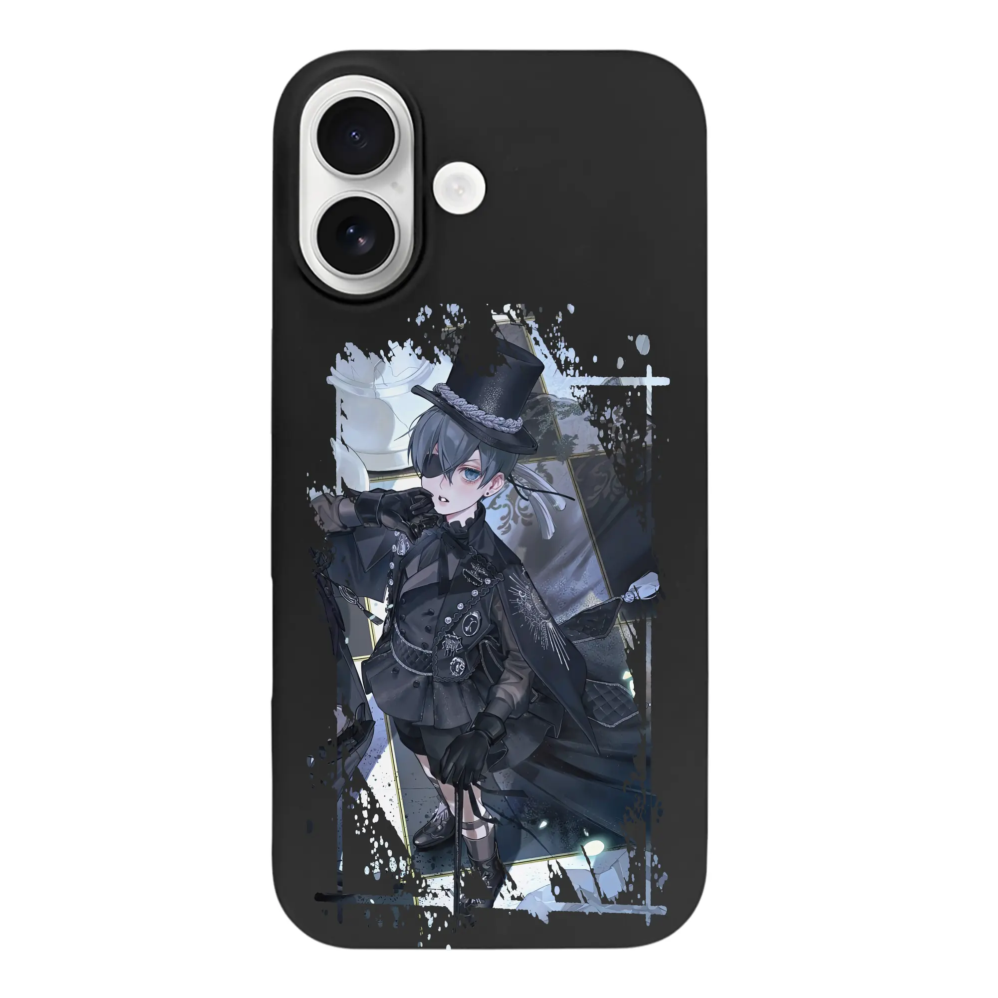 黒執事 グッズ,シエル・ファントムハイヴ - iPhone 17 シリーズ シリコンケース 薄型 耐衝撃 指紋防止 ソフトタッチカバー 精密フィット 傷防止 保護ケース iPhone 17/17 Air/17 Pro/17 Pro Max 対応